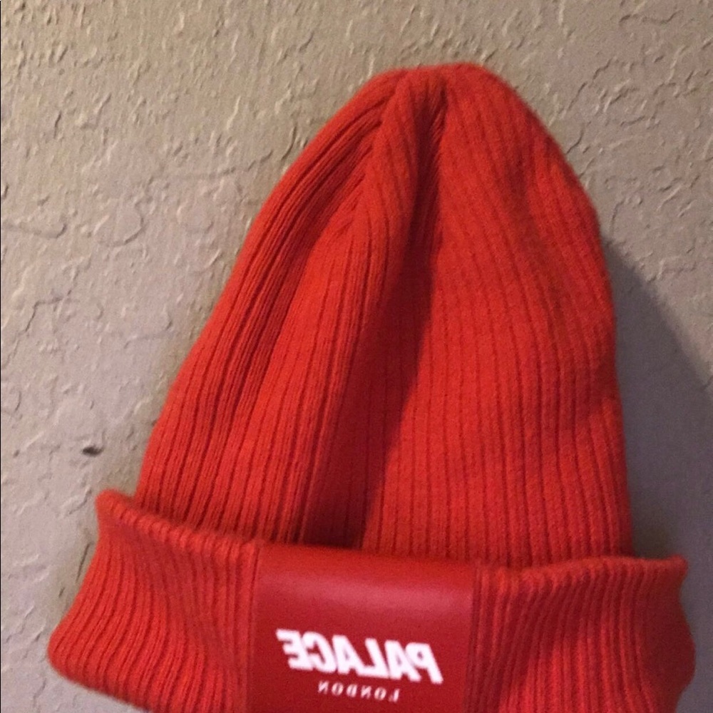 PALACE R-knit beanie Red- FW19 - Picture 2 of 2